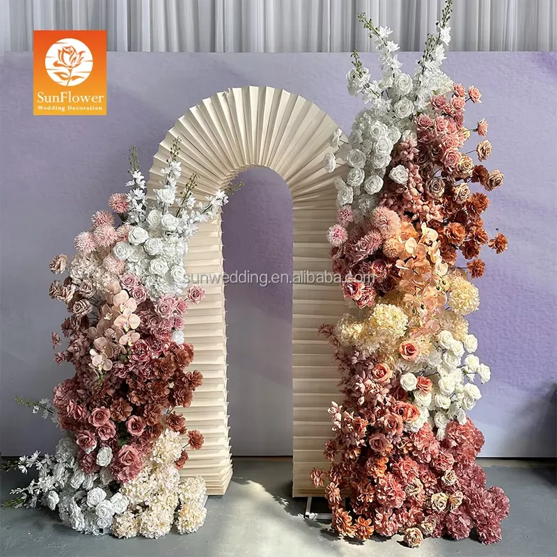 Wedding Arch Flower - Металлическая арка Sunwedding с шелковыми цветами