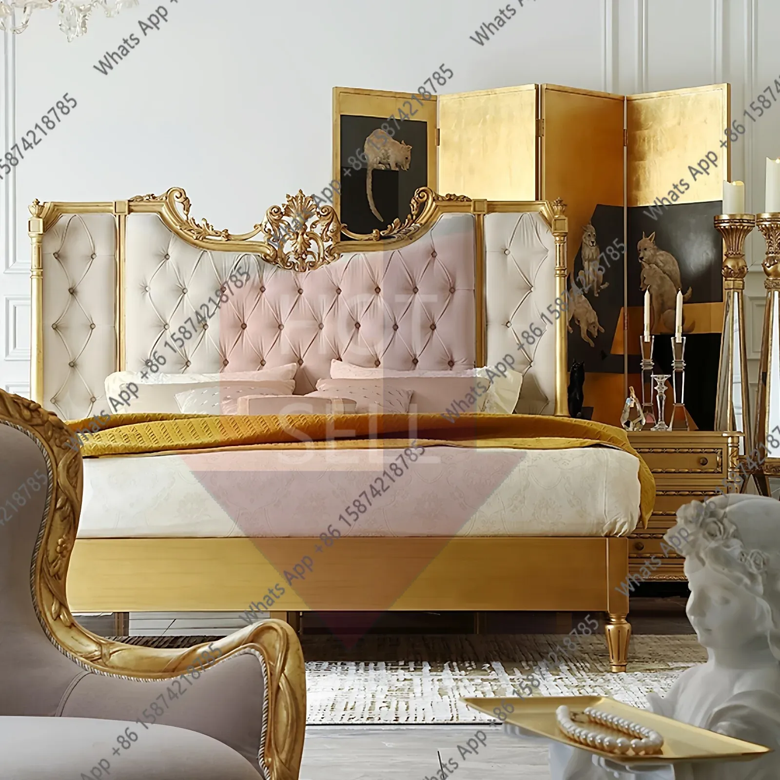 Wedding Qq - Кровать Qq Mn Court French Gold