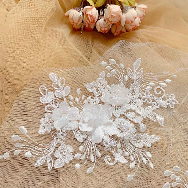 Wedding Supply Online - Граница из жемчужного кружева, 3D зеркальный