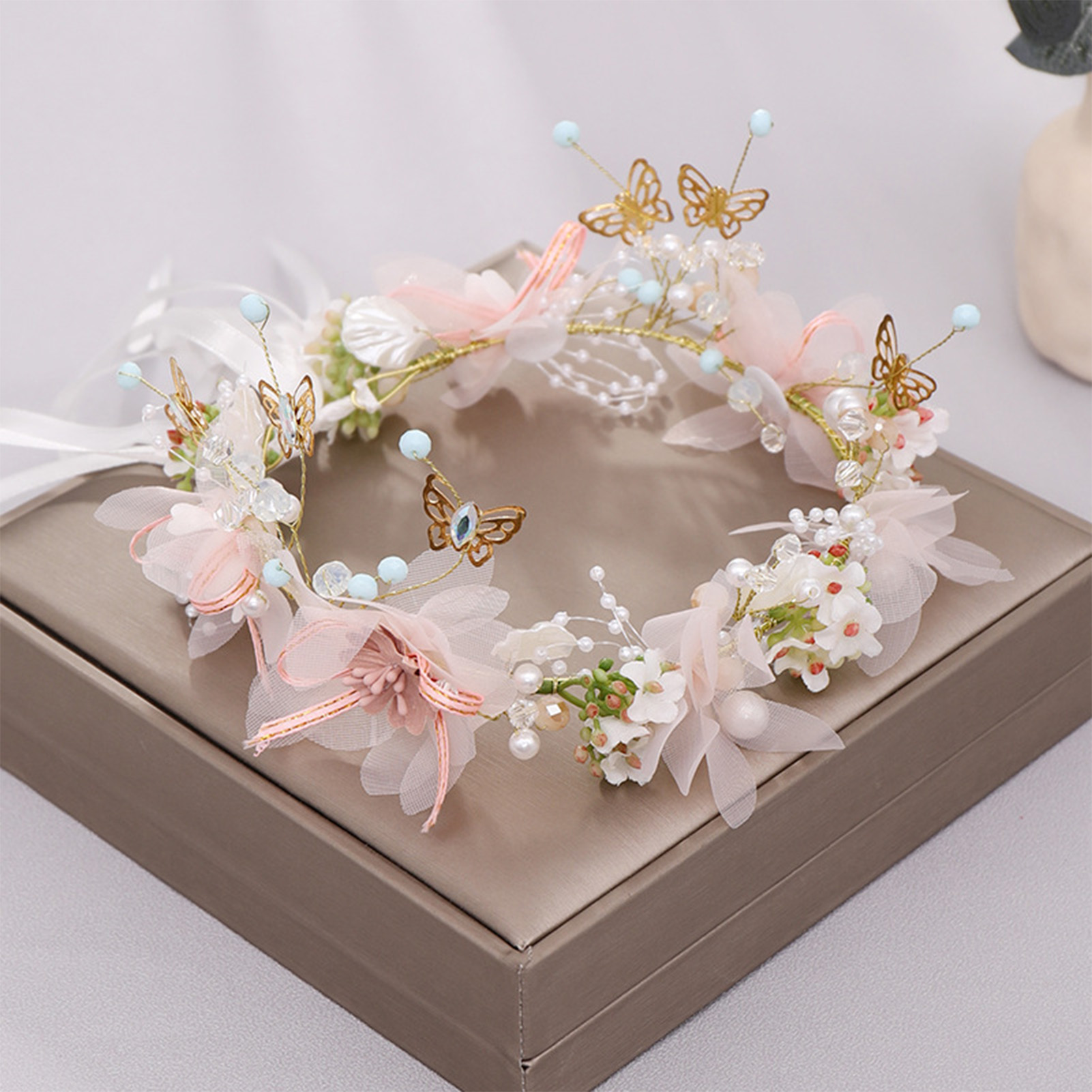 Wedding Arch Flower - Женская/девичья повязка на голову с цветами,