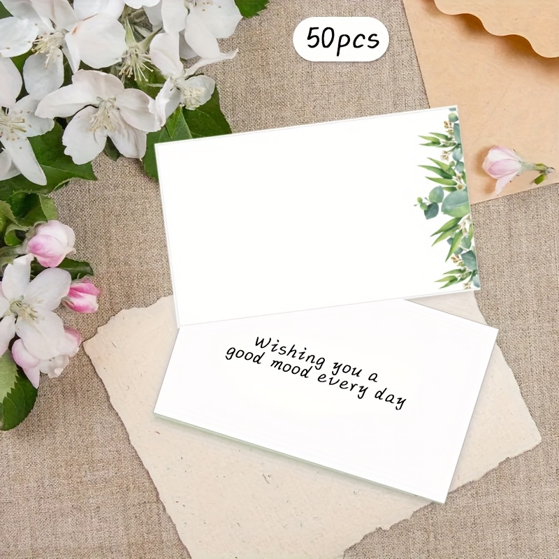 50 шт. зеленых открыток с цвет – обзор и цена Wedding Supply Company